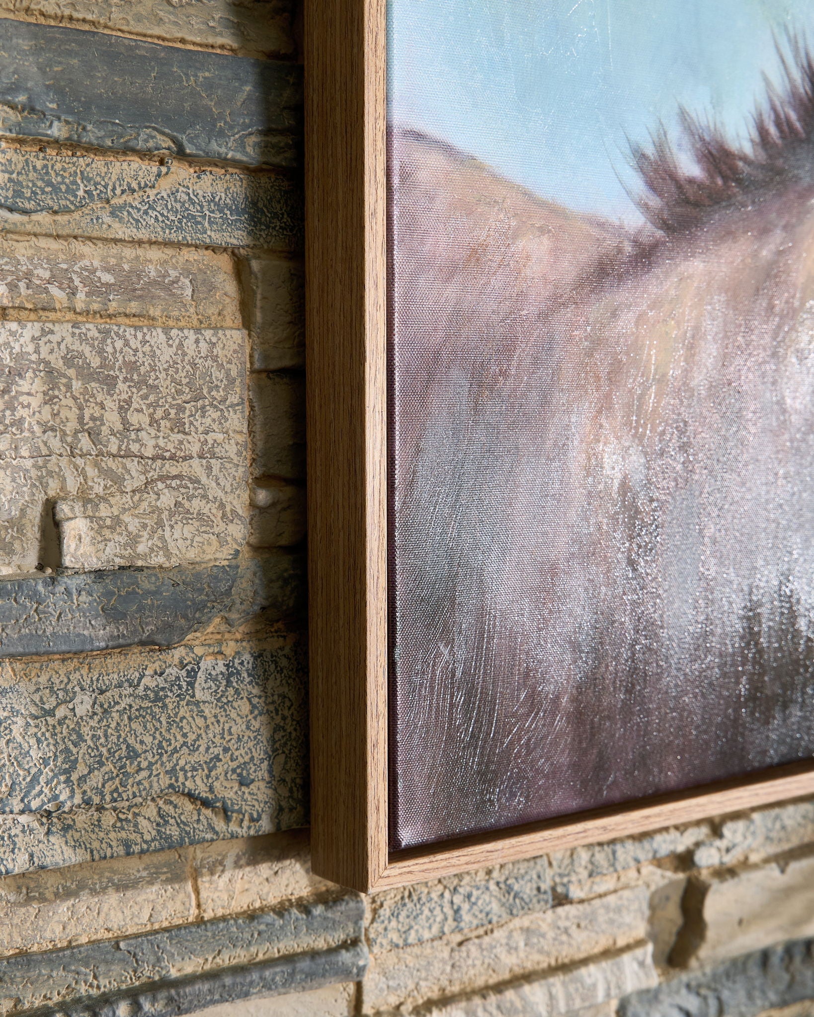 Landerton - Wall Art - Brown / Blue / White