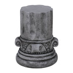 Outdoor End Table, Round Side Table For Patio And Garden - Antique Gray