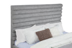 Patricia 58-inch Boucle Upholstered California King Bed Grey
