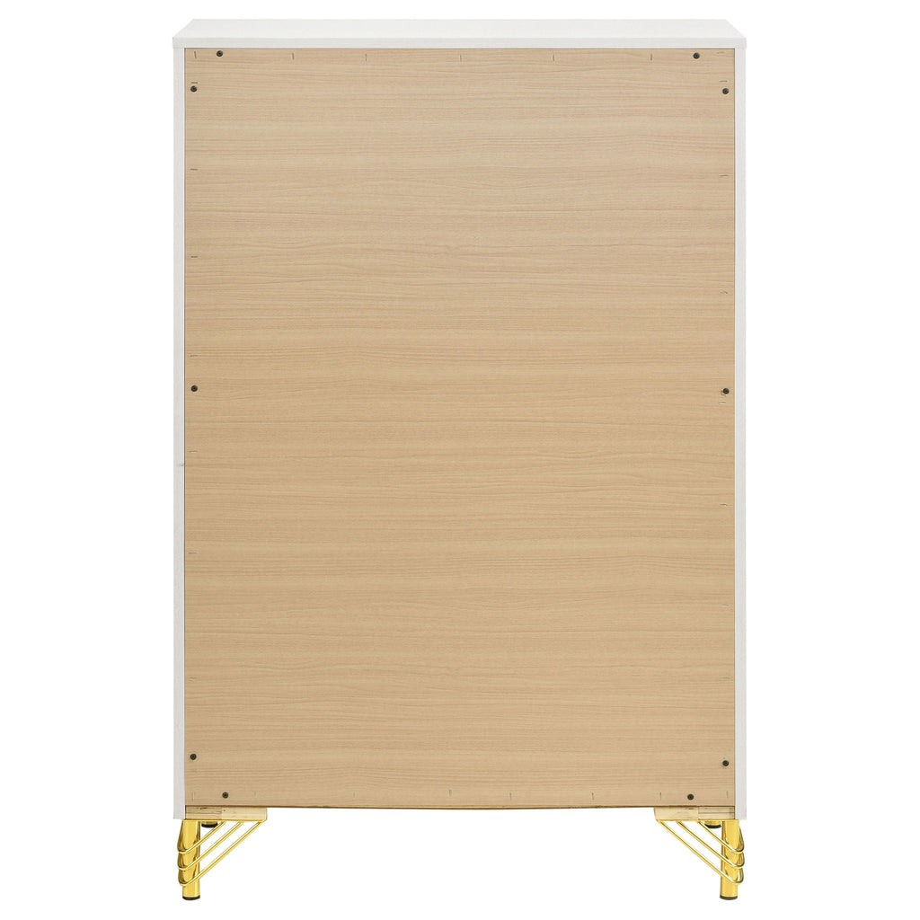 Lucia 5-drawer Bedroom Chest of Drawers White