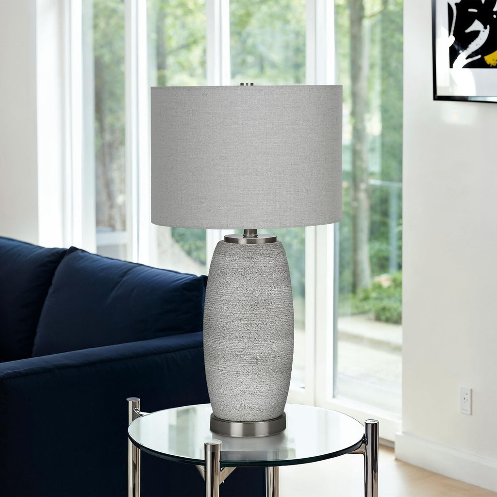 Lighting, Table Lamp, Ceramic, Modern - Gray