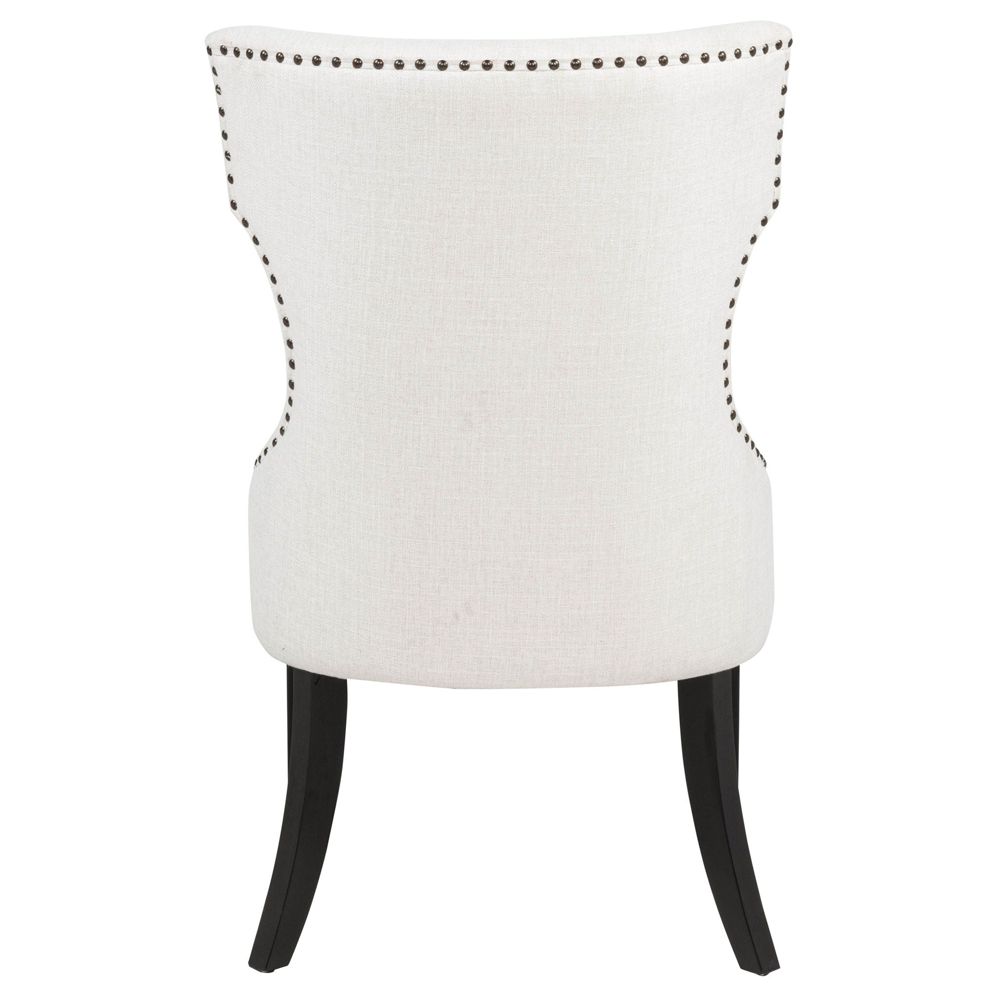 Baney Fabric Upholstered Dining Side Chair Cream and Black