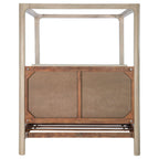 Solano 85-inch Queen Canopy Bed Weathered Mango