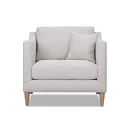 Chair With High Track Arms - Beige