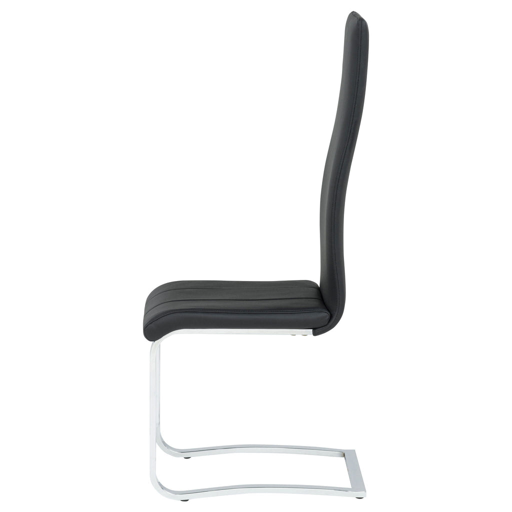 Montclair Upholstered Dining Side Chair Black (Set of 4)
