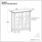 Acadian - Medium Storage Cabinet, Handcrafted