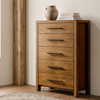 Adderley 5-drawer Bedroom Chest of Drawers Warm Brown