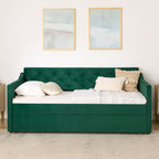 Daybed With Pop Up Trundle And USB Charging Armrest