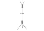 Coat Rack, Hall Tree, Free Standing, Hanging Bar, 6 Hooks, Entryway, Contemporary & Modern