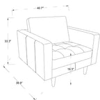 Catherine - Lounge Chair - Brown / Tan