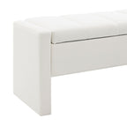 Modern Upholstered Large Bed End Bench With Storage