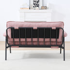 Modern Metal Frame Sofa With Sponge Filling For Compact Spaces And Versatile Use
