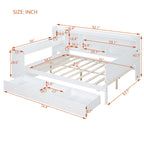 Daybed With 3 Drawers USB Ports And Desk
