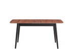 Lanae - Dining Table (Extension Bufferfly Leaf) - Natural / Black