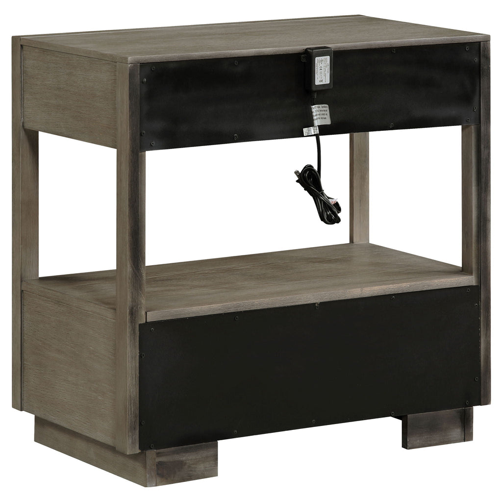 Durango 4-piece California King Bedroom Set Taupe Oak