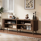70" TV Stand, Media Center With Ample Storage - Dark Brown