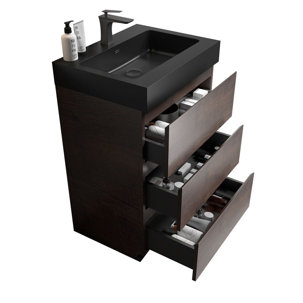 Alice - Bathroom Vanity With Large Storage, Freestanding