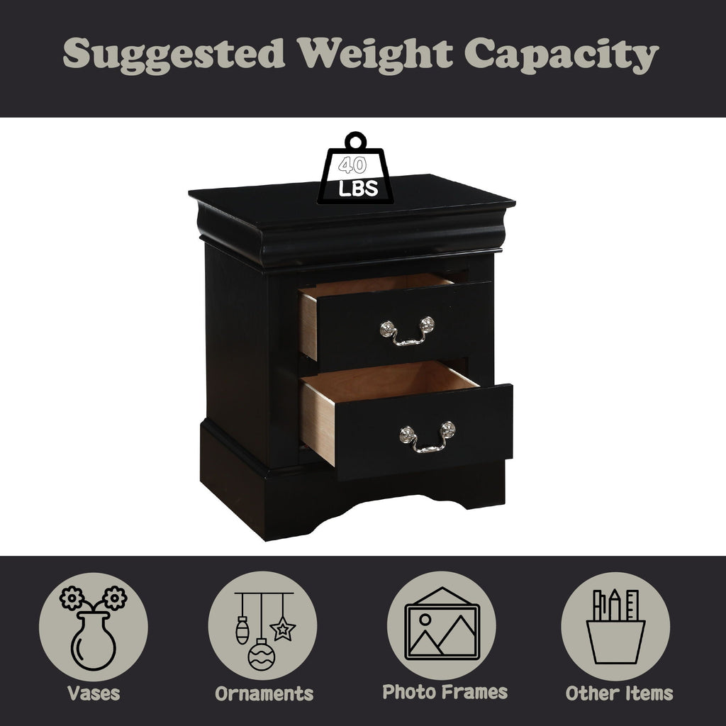 Louis Philippe III - Sleek Design Nightstand