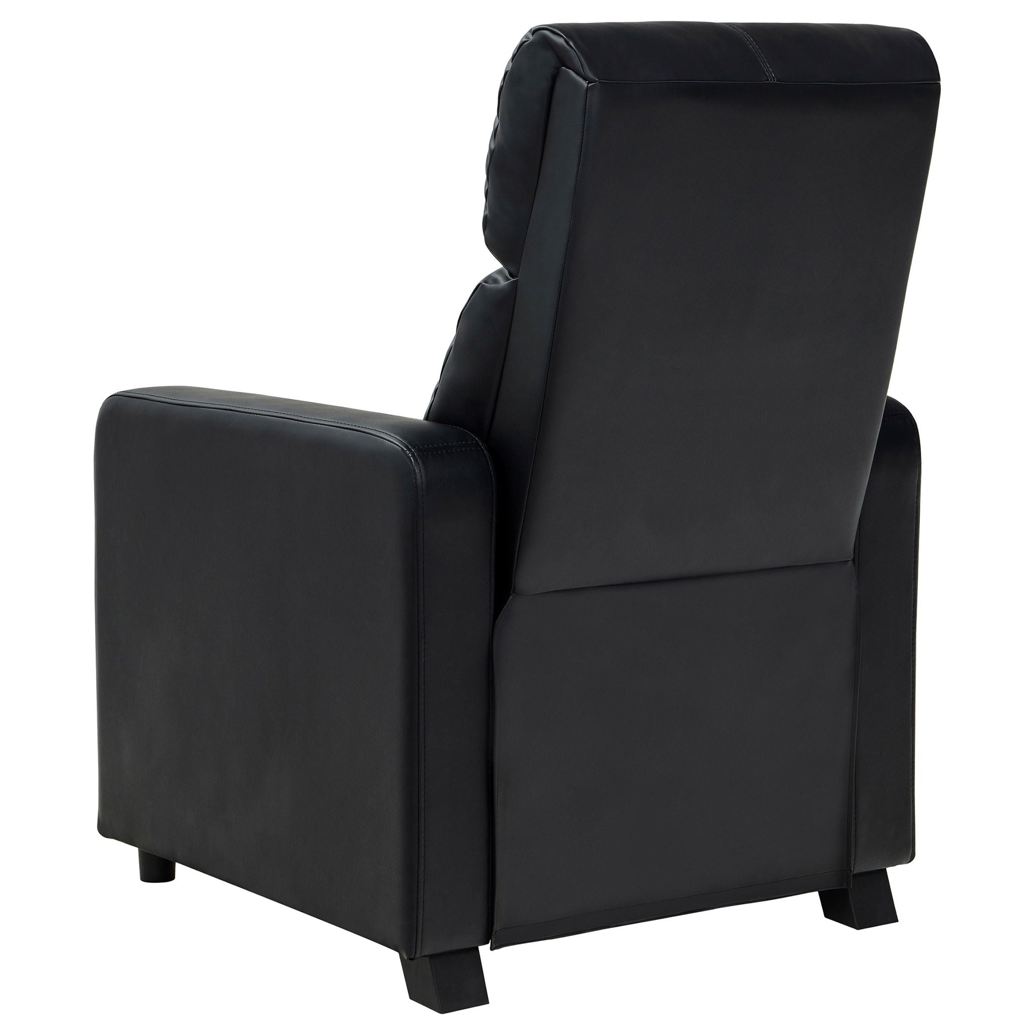 Push Back Recliner - Black