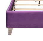 Upholstered Nailhead Trim Chic Bed