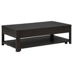 Marcelo Wood Coffee Table with 2 Drawers and Shelf Coffee