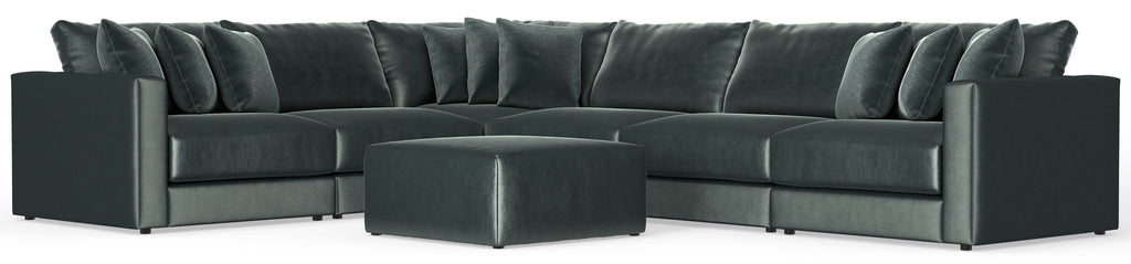 Remington - Modular Sofa And Cocktail Ottoman - Pine