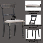 Leventis - Side Chair (Set of 2) - Light Brown Linen & Weathered Gray
