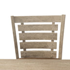 Dining Counter Height Chairs Modern Farmhouse Rustic Look Distressed Design Ladderback Solid Wood (Set of 2) - Grayish Brown