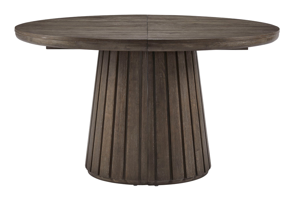 Kavanaugh - Round Dining Table - Weathered Kona Brown