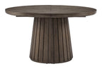Kavanaugh - Round Dining Table - Weathered Kona Brown