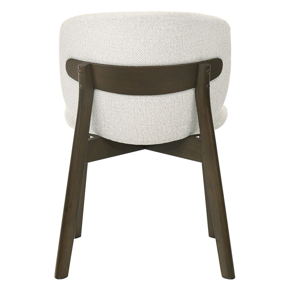 Mallin - Side Chair (Set of 2) - Gray Chenille & Walnut
