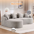 Combined Sofa With 4 Pillows