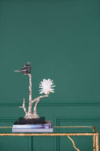 Aluminum Candle Holder With Marble Stand