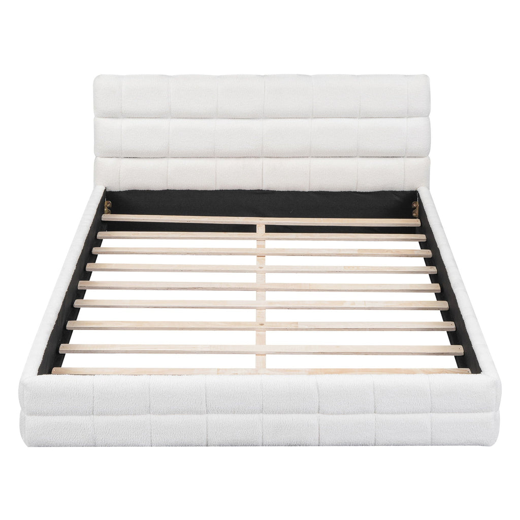 Upholstered Platform Bed With Headboard