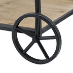Shelf With Wheel - Black / Brown