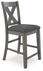 Caitbrook - Rect Drm Counter Table Set (Set of 7) - Gray