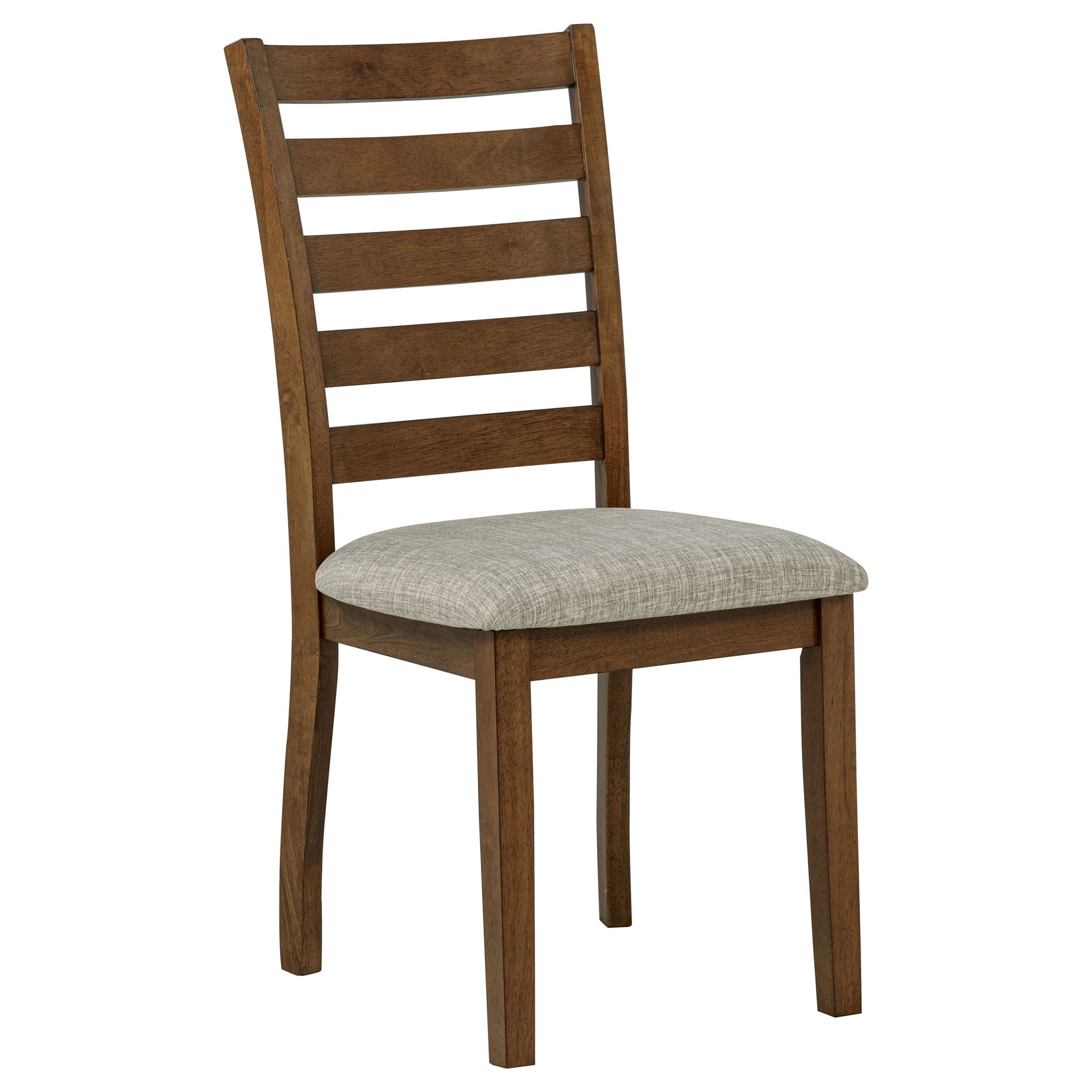 Atwood Wood Dining Side Chair Upholstered Seat Warm Brown