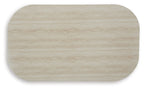 Kimora - Rectangular Cocktail Table - Beige / Dark Brown
