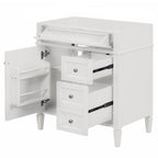 Bathroom Vanity With 2 Drawers And Tip-Out Drawer, Storage Cabinet