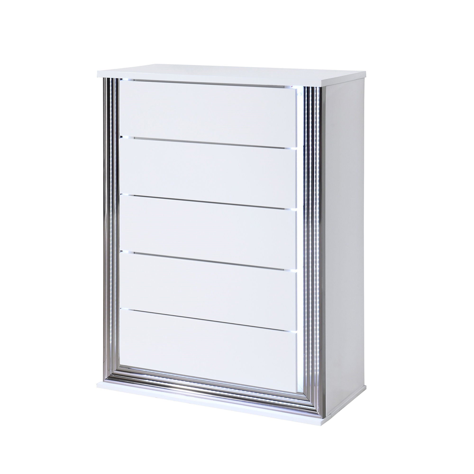 Moon - Smooth Chest With LED - White