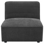 Sunny 6-piece Upholstered Modular Sectional Sofa Charcoal