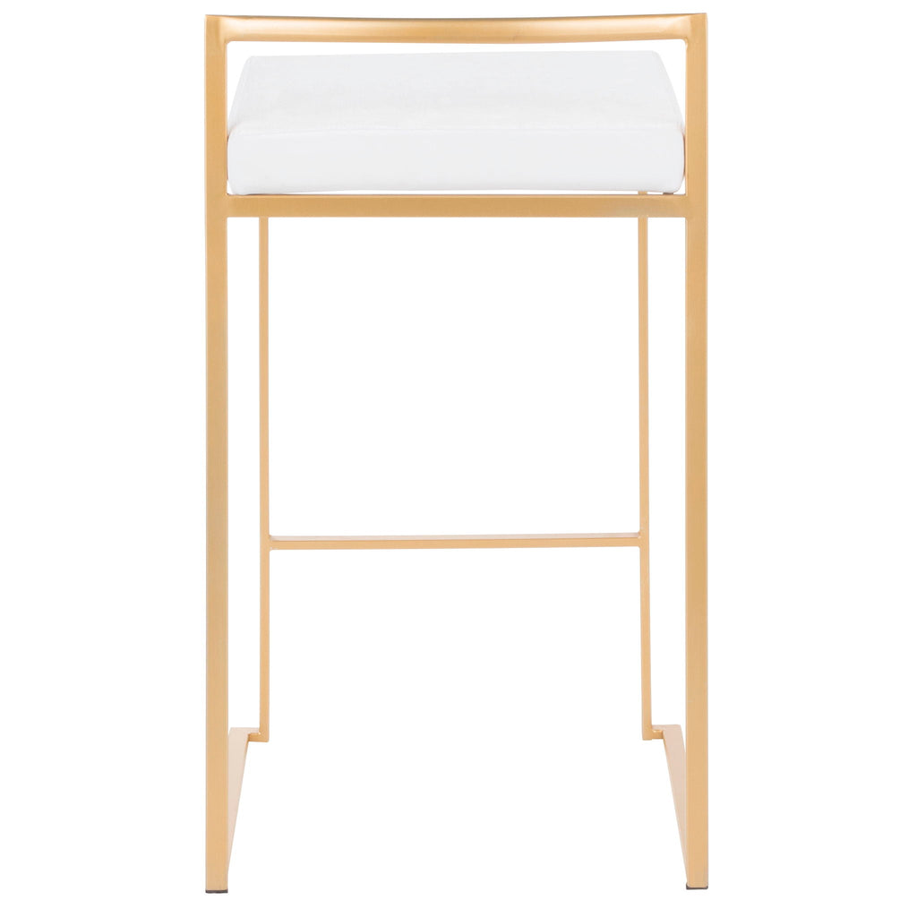 Fuji - Contemporary / Glam Design Counter Stool (Set of 2)