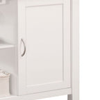 Ottawa - Kitchen Cart - Black Wooden Top & White