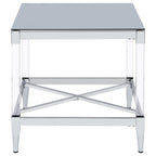 Lindley 3-piece Square Coffee and End Table Set Chrome