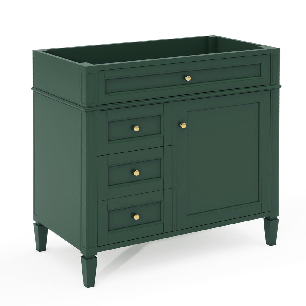 Bathroom Vanity With 2 Drawers And Tip-Out Drawer, Storage Cabinet