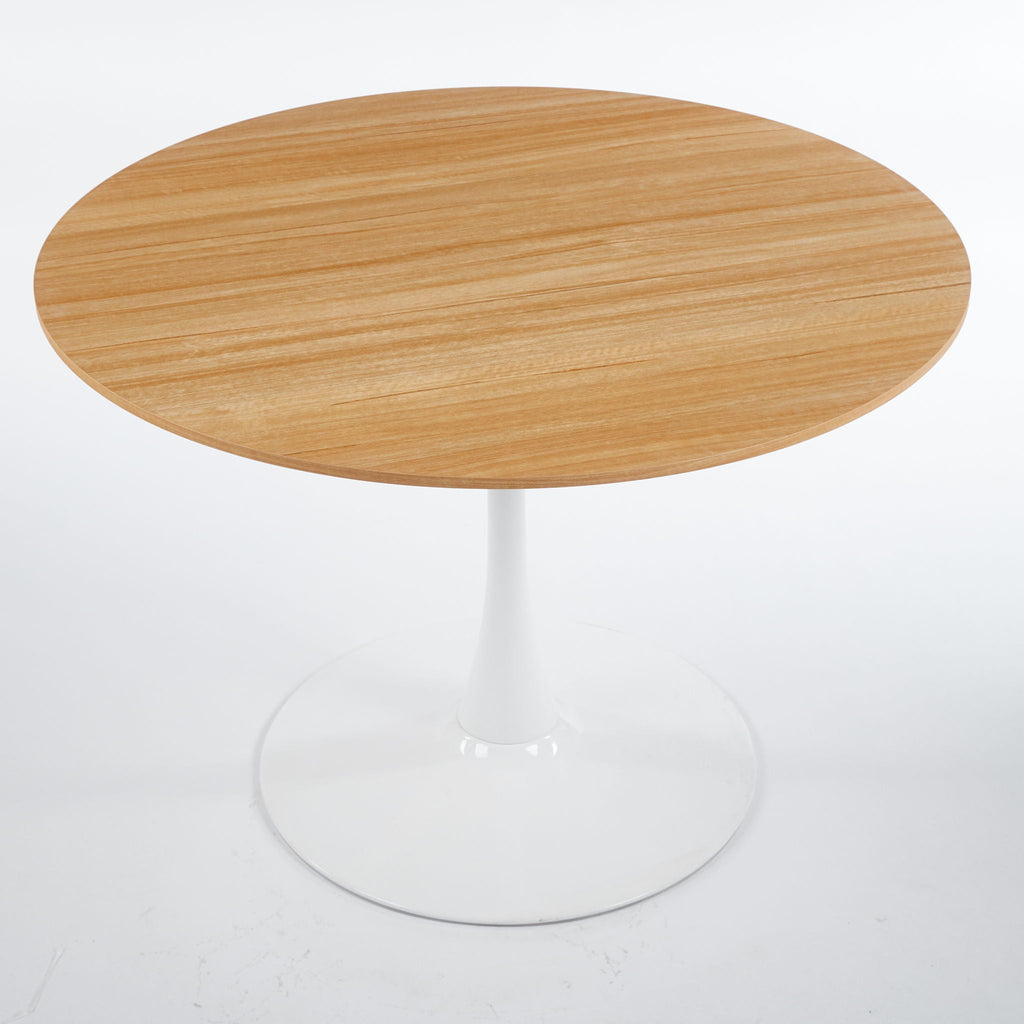 Mid-Century Tulip Dining Table With Round Top