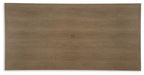 Serene Bay - Rectangular Dining Table With Umbrella Option - Dark Brown