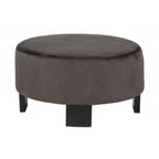 Nesting Round Coffee Table With Ottoman (Set of 2) - Gold / Brown