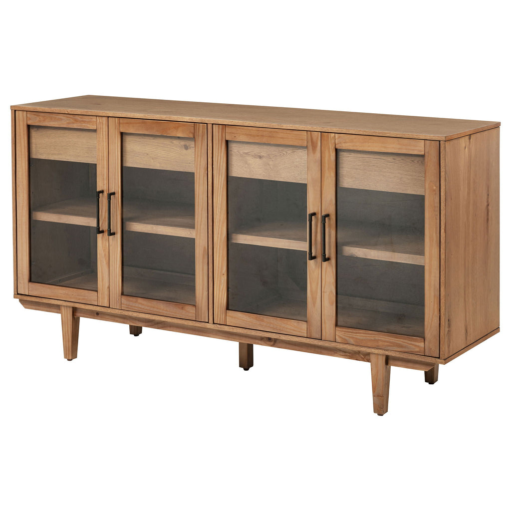 Middleton 4-door Sideboard Server with Dual Drawers Natural