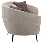 Ellorie 3-piece Upholstered Curved Sofa Set Beige